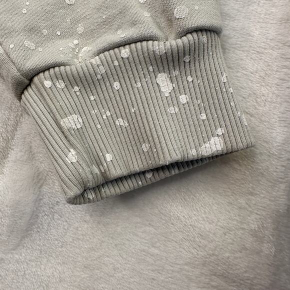 Jungmaven Womens Paint Splatter Sweatshirt Greige White Small EUC Hemp Cotton - Picture 9 of 16